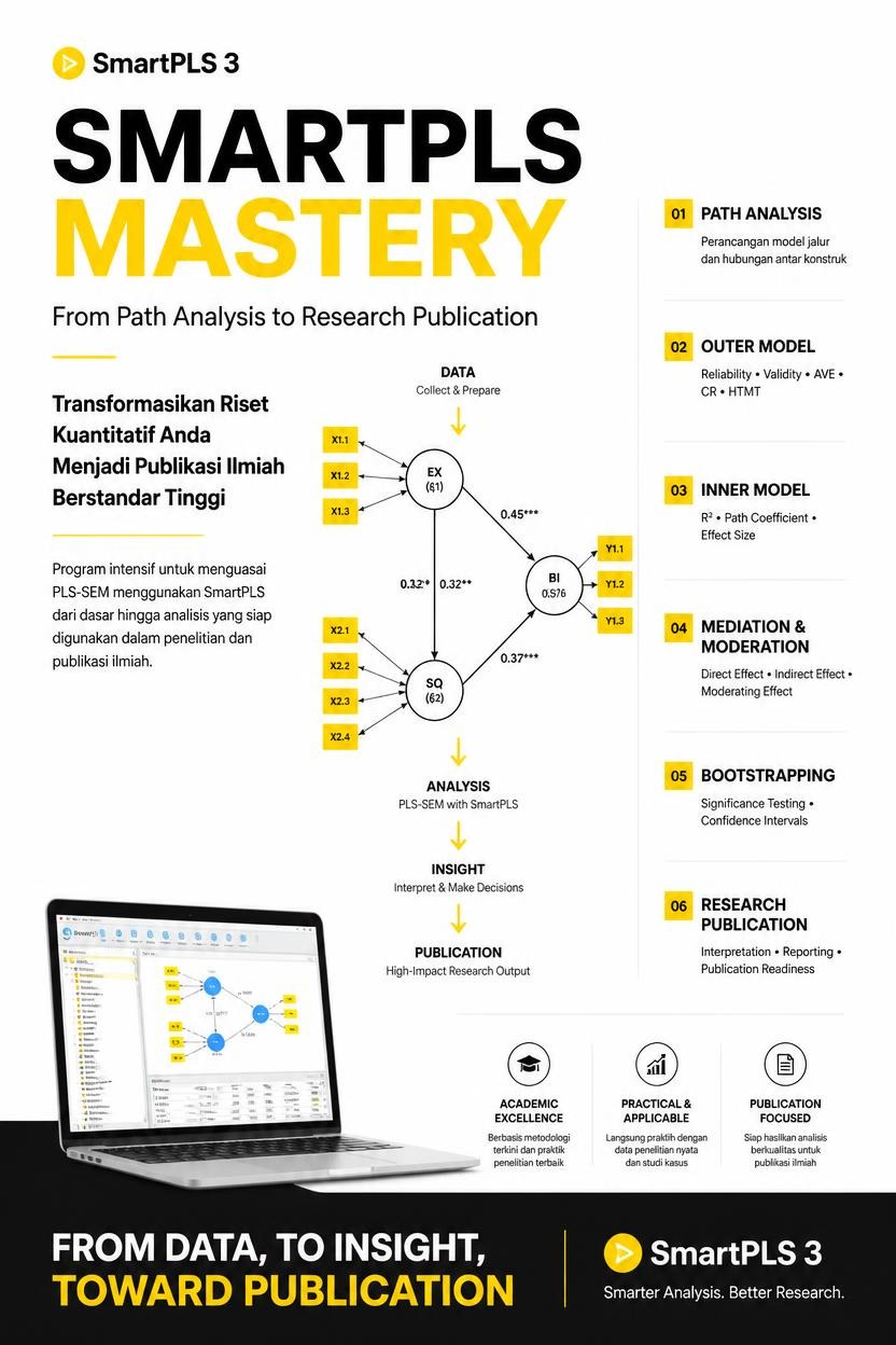 SmartPLS Mastery: From Path Analysis to Research Publication